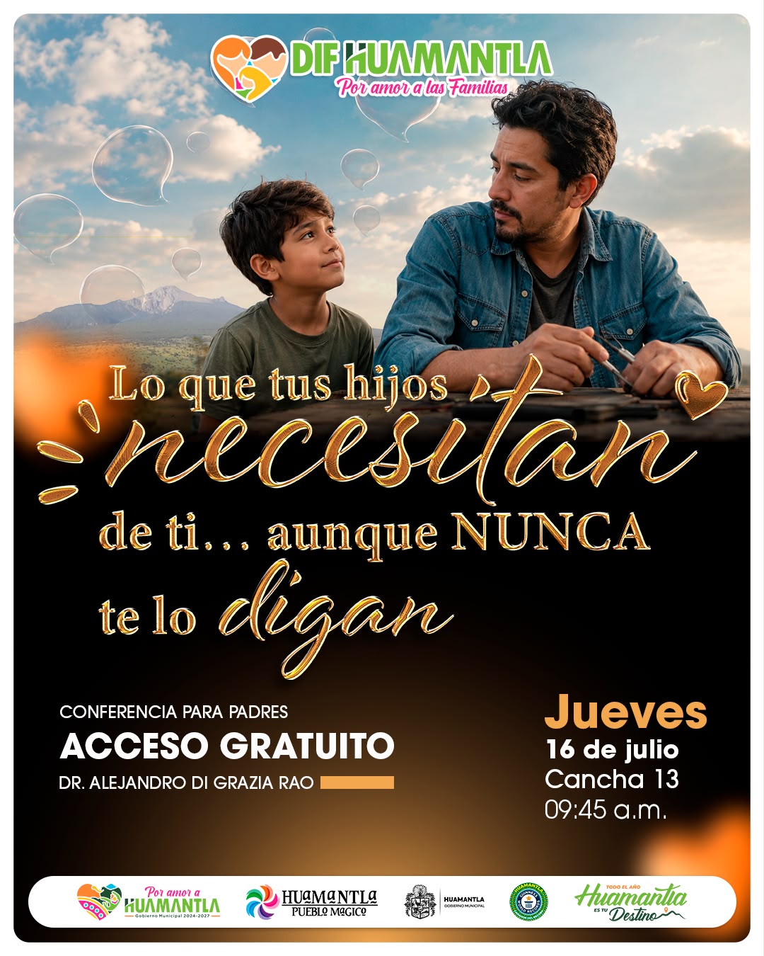 Rocío Hernández Castillo fortalece a las familias huamantlecas con conferencia para mejorar la comunicación entre padres e hijos